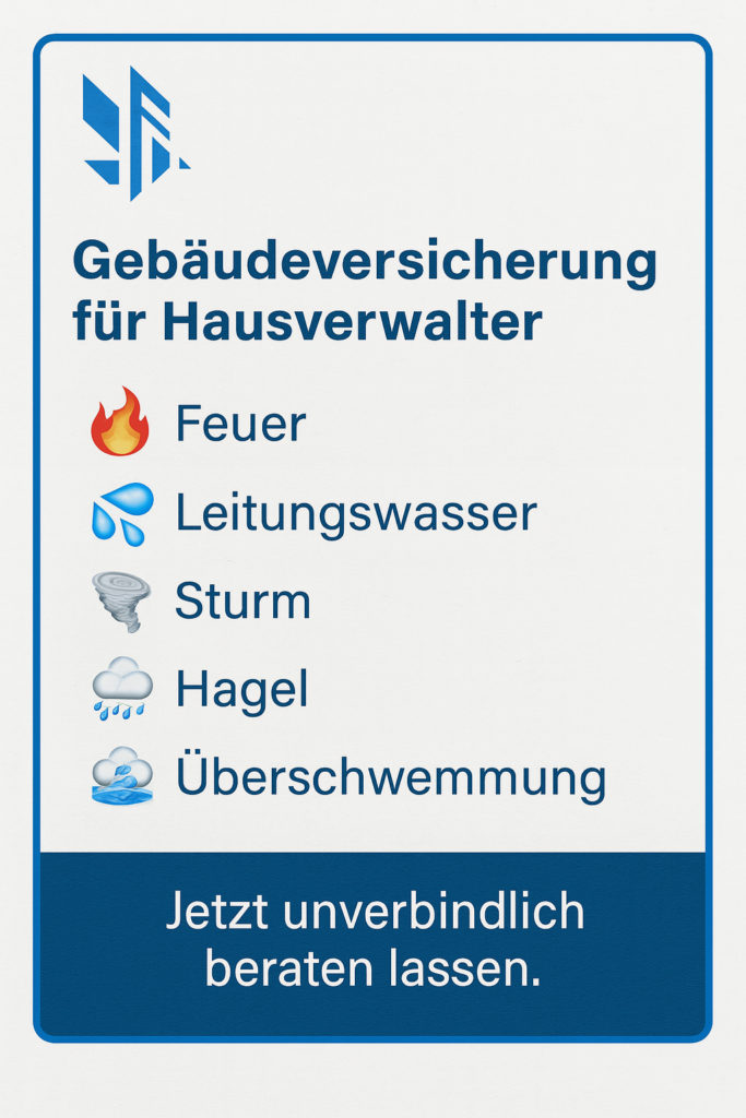 gebäudeversicherung hausverwalter